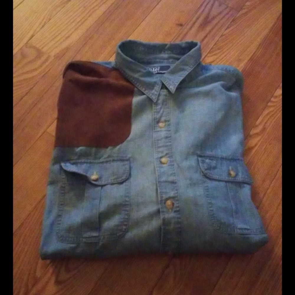 MENS POLO RALPH LAUREN VINTAGE BUTTON DWN SIZE XXL
